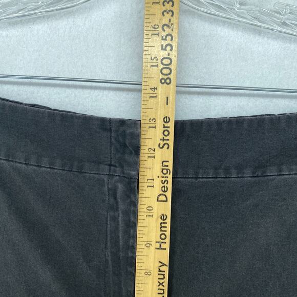 EILEEN FISHER Pants 1X Plus Cotton Straight Ankle High Waist Trouser Gray - Picture 10 of 13